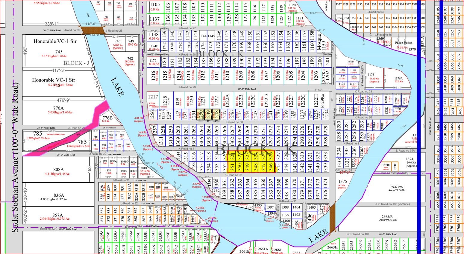 16 Katha North-South Facing Plot in Bashundhara K Block | Agamir Property