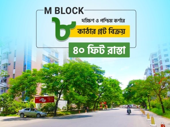 8 Katha South-West Corner Plot In Bashundhara M Block | Agamir Property