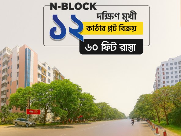 12 Katha South Facing Plot In Bashundhara N Block | Agamir Property