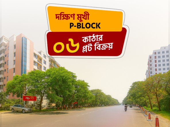 3+3=6 Katha South Facing Plot In Bashundhara P Block | Agamir Property