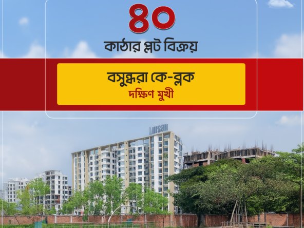 40 Katha South Facing Plot In Bashundhara K Block | Agamir Property
