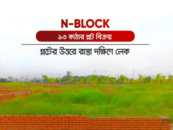 13 Katha Lake View Plot In Bashundhara N Block | Agamir Property